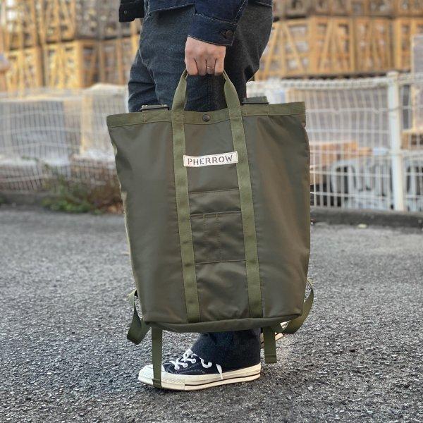 Pherrow's トートバッグ カーキ Pherrow's（フェローズ） バッグ フライトバッグ 21S-PMRT1 リュック
