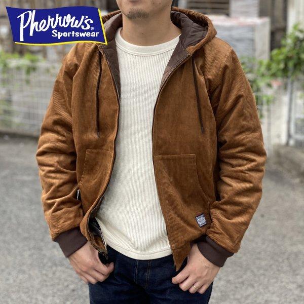 Pherrow's（フェローズ） キルティング コーデュロイ パーカー