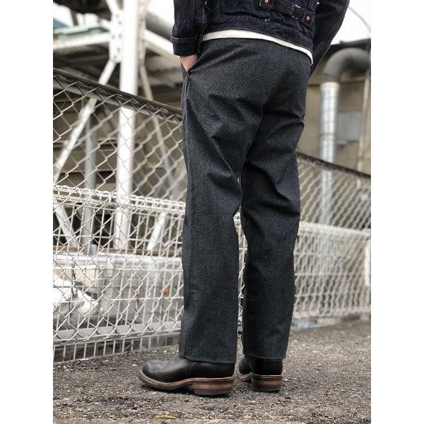 CUSHMAN CUSHMAN/クッシュマン ブラックシャンブレートラウザー CUSHMAN CUSHMAN/クッシュマン ブラックシャンブレートラウザー