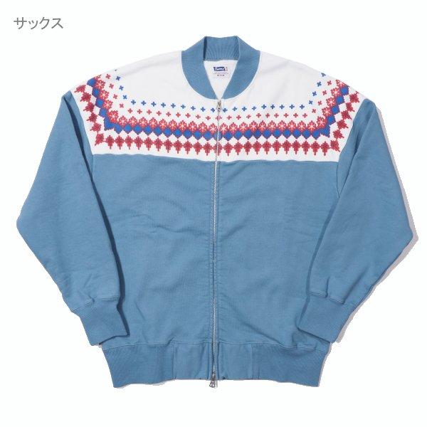 Pherrow's（フェローズ） 雪柄ジップアップ スウェット スエット