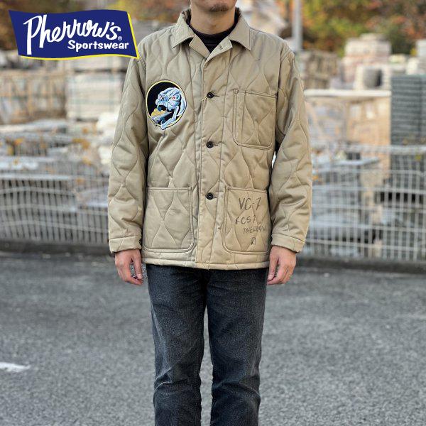 Pherrow's（フェローズ） 中綿キルティング ミリタリージャケット