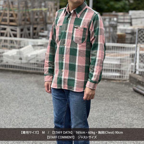 Pherrow's（フェローズ） 24W-720WS-C ヘビーウェイト ネルシャツ