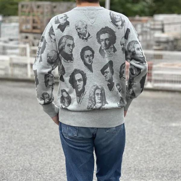 Pherrow's（フェローズ） 24W-CHARISMA プリントスウェット 音楽家