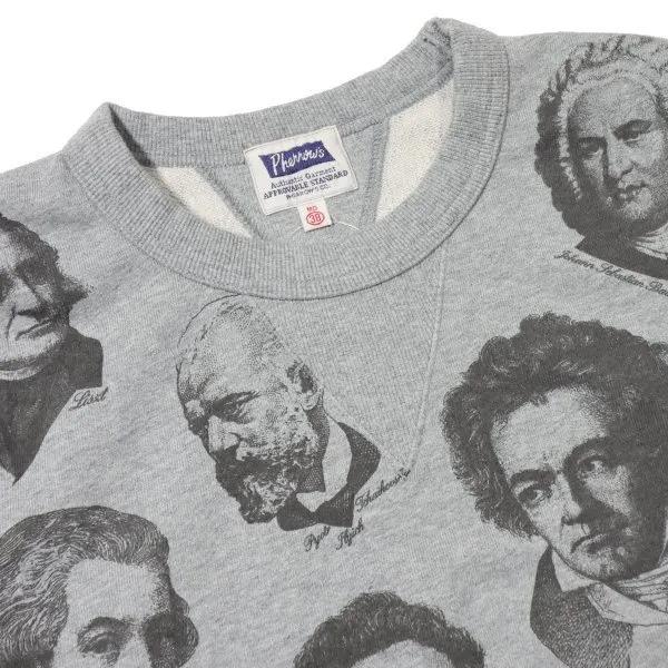 Pherrow's（フェローズ） 24W-CHARISMA プリントスウェット 音楽家