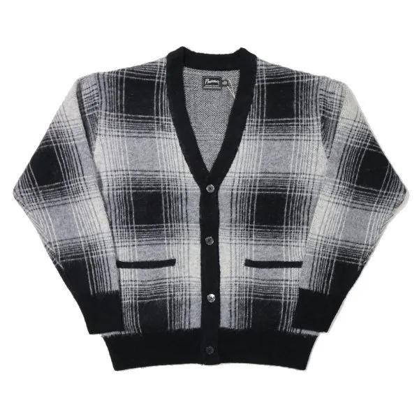 フェローズ 24W-PONC1 オンブレーチェック ニットカーディガン Pherrow's（フェローズ） 24W-PONC1 オンブレーチェック ニット