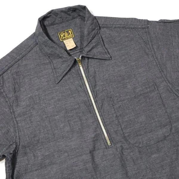 クッシュマン 25600 CHAMBRAY HALF ZIP WORK SHIRTS シャンブレーハーフジップワークシャツ 半袖 CUSHMAN 2025年新作 | CUSHMAN | 03