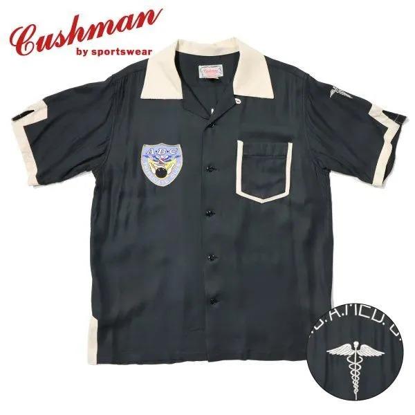 クッシュマン 25603 RAYON BOWLING SHIRT OKINAWA レーヨンボーリングシャツ 半袖 CUSHMAN 2025年新作 | CUSHMAN
