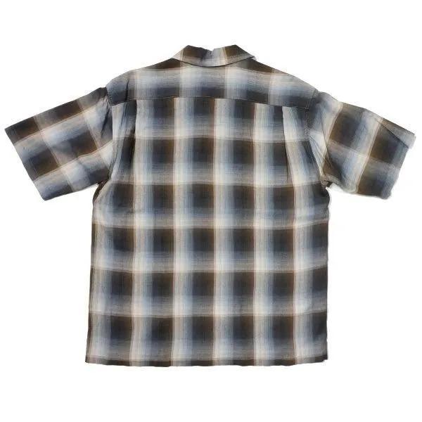 CUSHMAN（クッシュマン） 25606 RAYON OMBRE CHECK OPEN SHIRTS