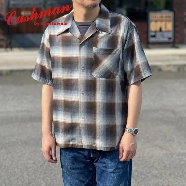 CUSHMAN（クッシュマン） 25606 RAYON OMBRE CHECK OPEN SHIRTS