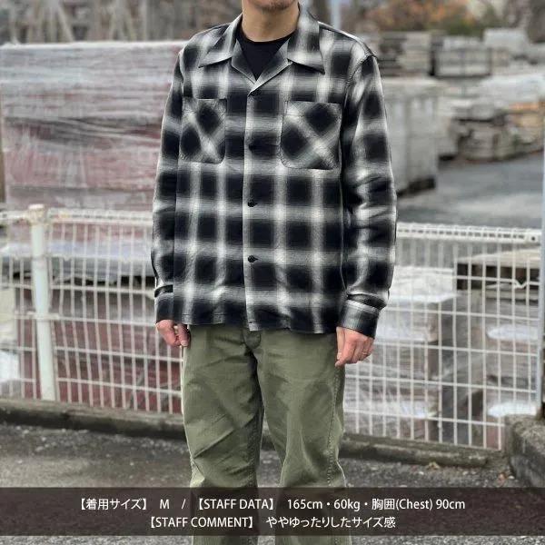 CUSHMAN（クッシュマン） 25615 C/R OMBRAY CHECK OPEN COLLAR SHIRTS