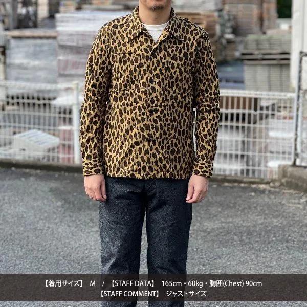 CUSHMAN（クッシュマン） 25709 LEOPARD PRINT NEL OPEN COLLAR SHIRTS