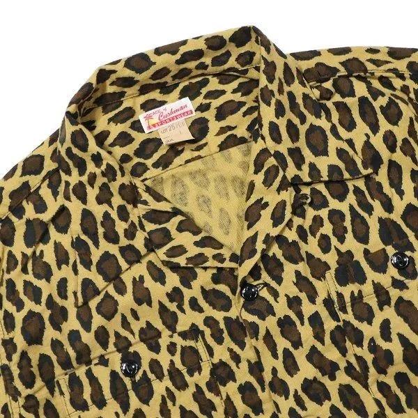 CUSHMAN（クッシュマン） 25709 LEOPARD PRINT NEL OPEN COLLAR SHIRTS