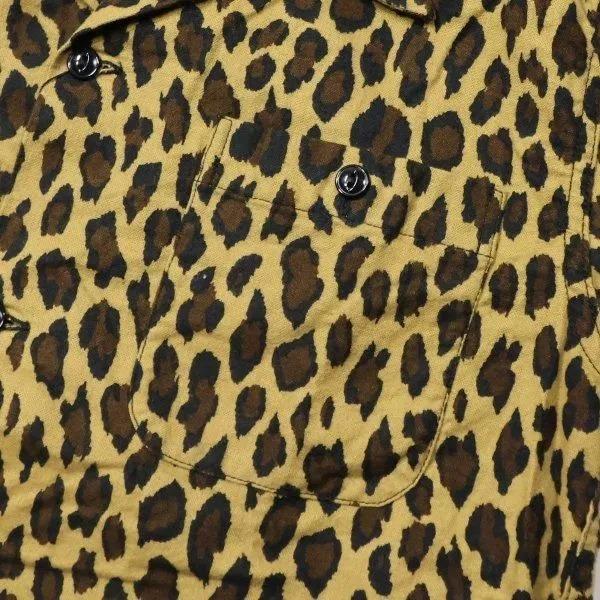 CUSHMAN（クッシュマン） 25709 LEOPARD PRINT NEL OPEN COLLAR SHIRTS