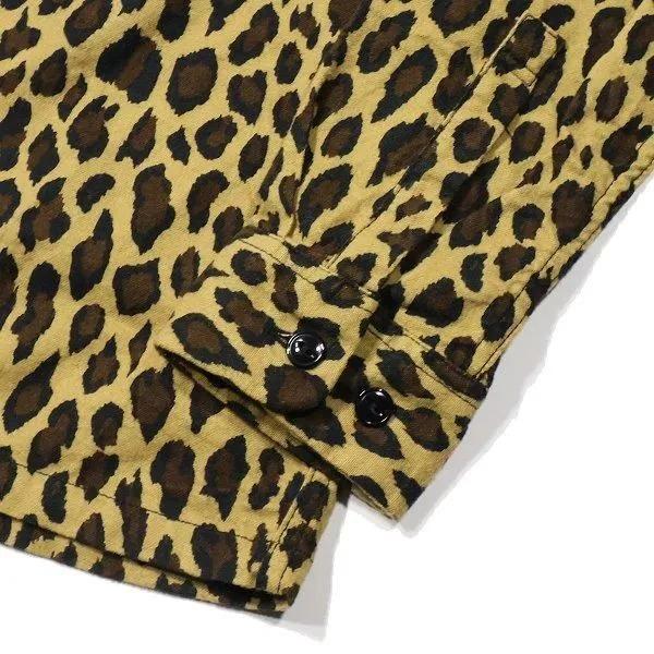 CUSHMAN（クッシュマン） 25709 LEOPARD PRINT NEL OPEN COLLAR SHIRTS