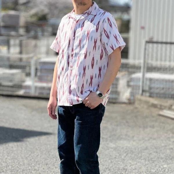Pherrow's（フェローズ） 25S-HANDMADE FABRIC SHIRTS オープンカラー