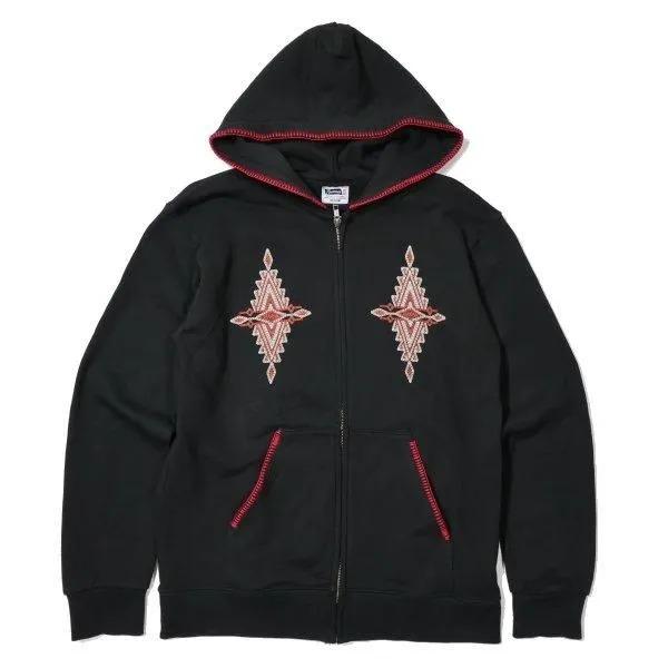 Pherrow's（フェローズ） 25W-PNP1 ネイティブ柄 裏毛スウェット