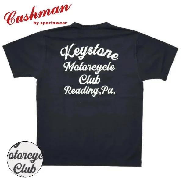 ネコポス送料200円 クッシュマン プリント Tシャツ 半袖 AMA POCKET TEE 26677 CUSHMAN 2025年 | CUSHMAN