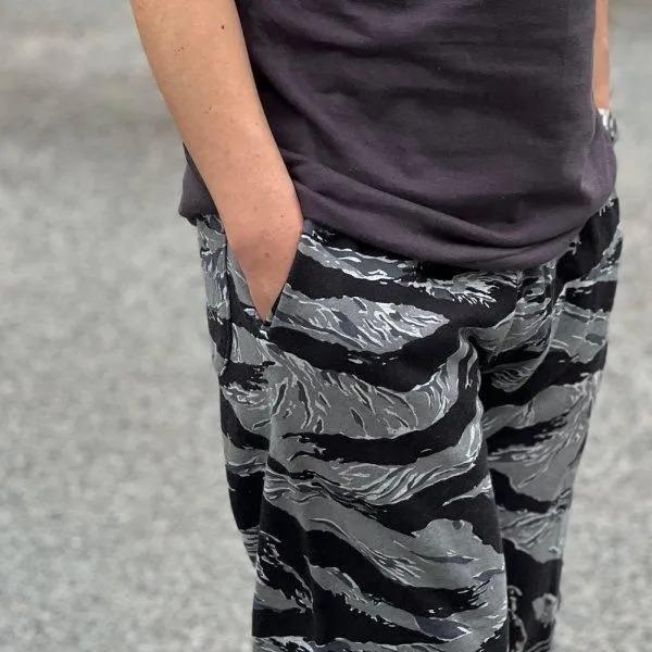 CUSHMAN（クッシュマン） 26895 CAMO MINI PILE SWEAT SHORTS タイガー