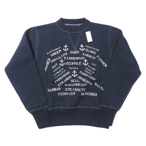 クッシュマン CUSHMAN ネイビー トレーナー C-MAN XL CUSHMAN(クッシュマン) スウェット セットインスリーブ - SPURS
