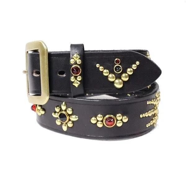 クッシュマン 29180 40mm SINGLE PIN STUDS BELT シングルピン スタッズベルト カウハイド 牛革 CUSHMAN | CUSHMAN | 02