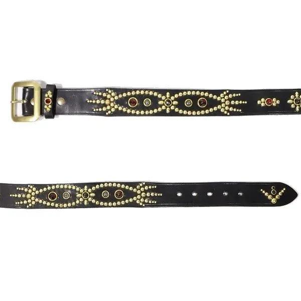 クッシュマン 29180 40mm SINGLE PIN STUDS BELT シングルピン スタッズベルト カウハイド 牛革 CUSHMAN | CUSHMAN | 04