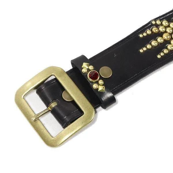 クッシュマン 29180 40mm SINGLE PIN STUDS BELT シングルピン スタッズベルト カウハイド 牛革 CUSHMAN | CUSHMAN | 05