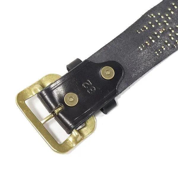 クッシュマン 29180 40mm SINGLE PIN STUDS BELT シングルピン スタッズベルト カウハイド 牛革 CUSHMAN | CUSHMAN | 06