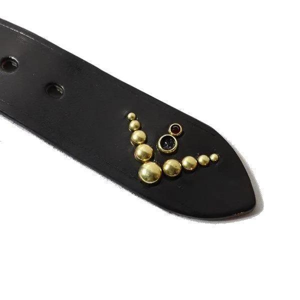 クッシュマン 29180 40mm SINGLE PIN STUDS BELT シングルピン スタッズベルト カウハイド 牛革 CUSHMAN | CUSHMAN | 08