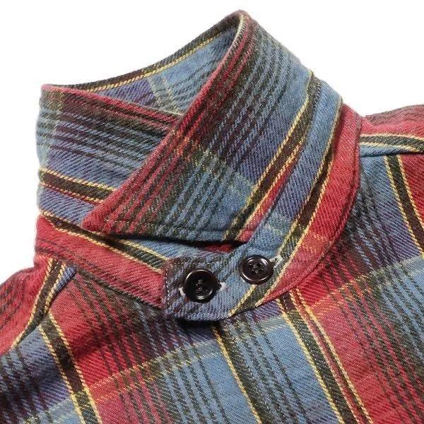 WAREHOUSE（ウエアハウス） 3022 FLANNEL SHIRTS WITH CHINSTRAP G柄