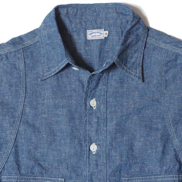 WAREHOUSE（ウエアハウス） 3040 VENTILATION TRIPLE STITCH CHAMBRAY