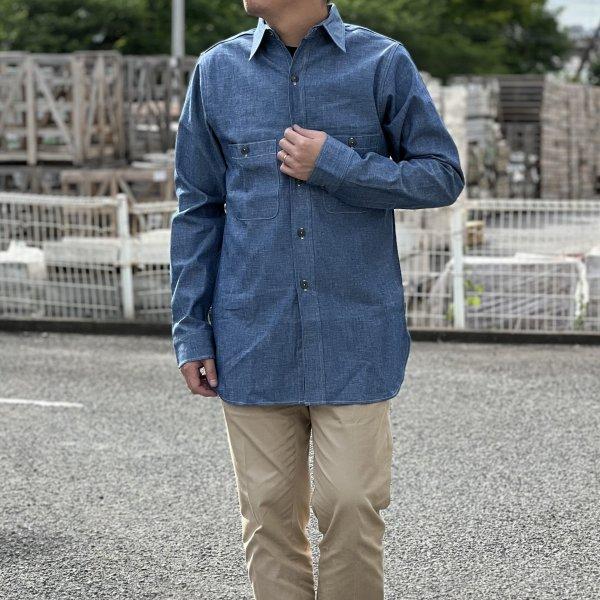 WAREHOUSE（ウエアハウス） 3044 USN CHAMBRAY SHIRTS 無地