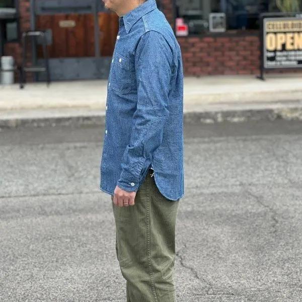 WAREHOUSE（ウエアハウス） 3064 VENTILATION TRIPLE STITCH CHAMBRAY