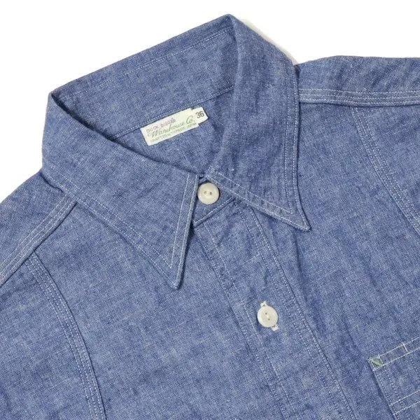 WAREHOUSE（ウエアハウス） 3064 VENTILATION TRIPLE STITCH CHAMBRAY