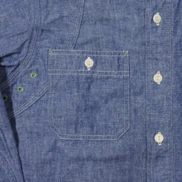 WAREHOUSE（ウエアハウス） 3064 VENTILATION TRIPLE STITCH CHAMBRAY