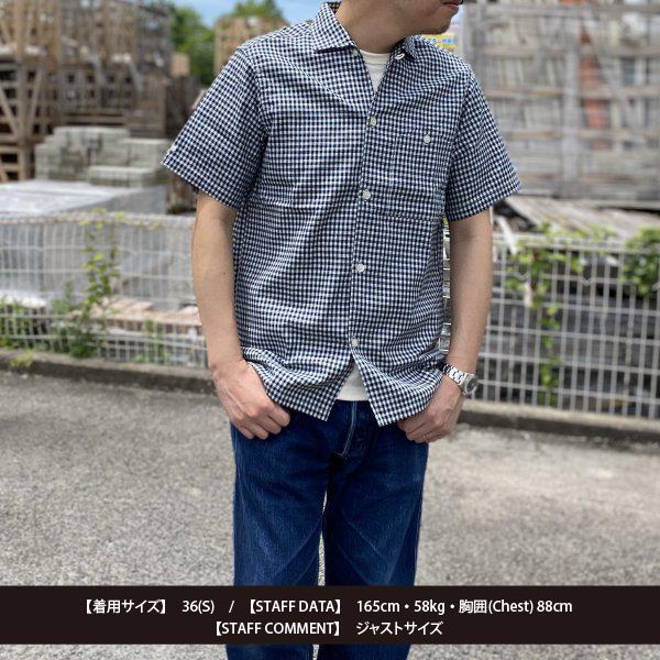 WAREHOUSE（ウエアハウス） Lot 3091 S/S OPEN COLLAR SHIRTS ギンガム