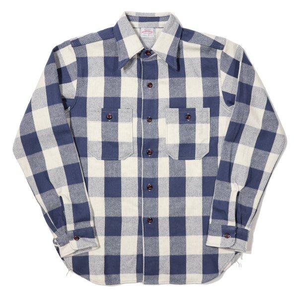 WAREHOUSE（ウエアハウス） 3104 A柄 ネイビー FLANNEL SHIRTS