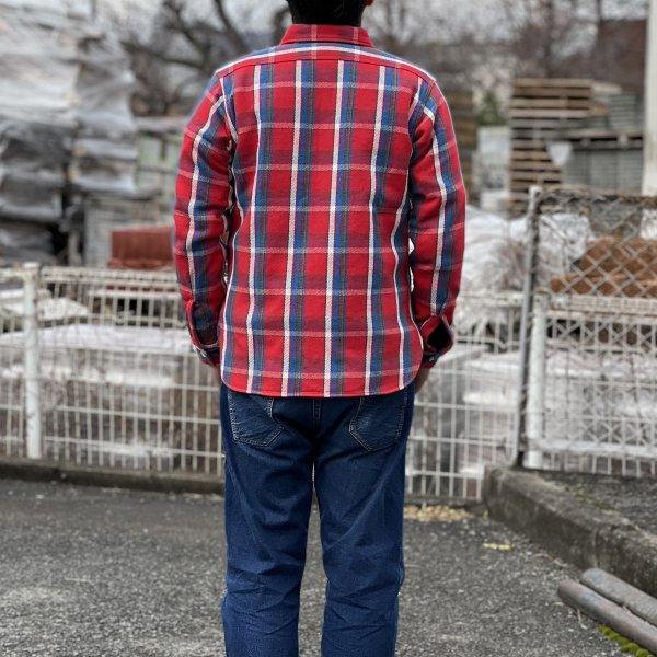 WAREHOUSE（ウエアハウス） 3104 B柄 レッド FLANNEL SHIRTS ONE WASH