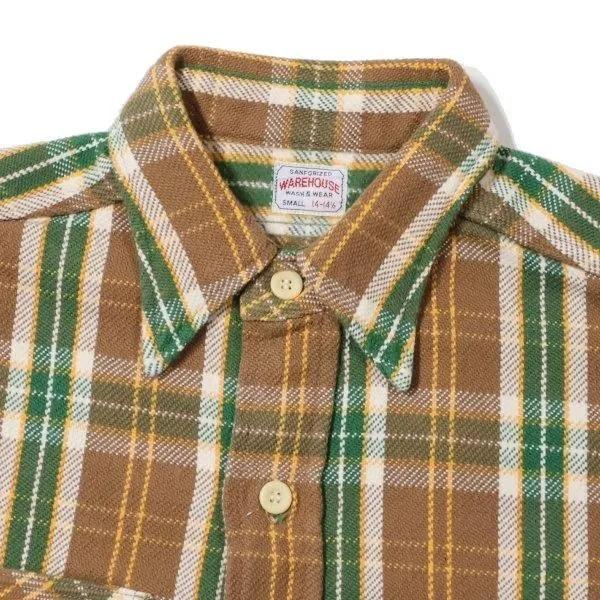 WAREHOUSE（ウエアハウス） 3104 F柄 FLANNEL SHIRTS ONE WASH