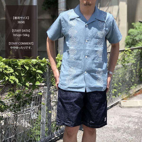 ◆ノットコンベンショナル【F】半袖シャツ 総柄 襟付きトップス キュプラ100％ ◇ノットコンベンショナル【F】半袖シャツ 総柄 襟付きトップス
