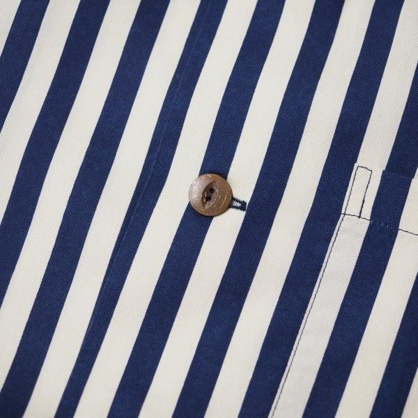 FULLCOUNT フルカウント インディゴストライプ レーヨンシャツ 半袖  