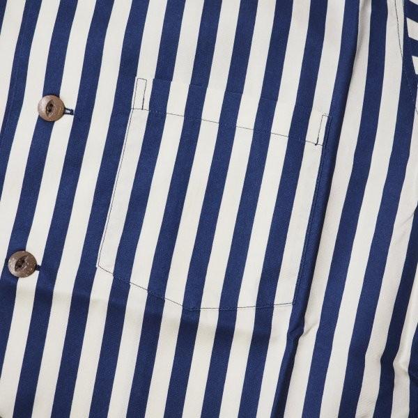 FULLCOUNT フルカウント インディゴストライプ レーヨンシャツ 半袖  