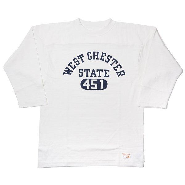 WAREHOUSE（ウエアハウス） Lot 4063 7分袖フットボールTシャツ WEST