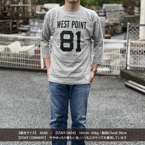 ネコポス送料200円 ウエアハウス 4063 7分袖フットボールTシャツ