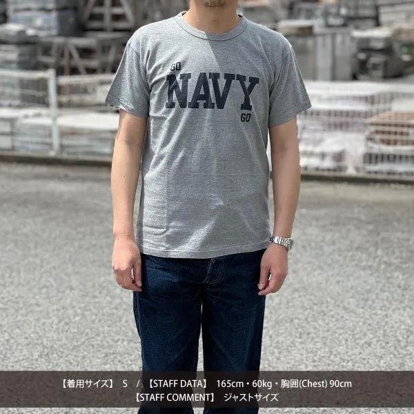 WAREHOUSE（ウエアハウス） ネコポス送料200円 4064 GO NAVY Tシャツ