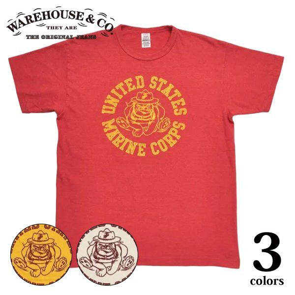 WAREHOUSE（ウエアハウス） ネコポス送料200円 4064 U.S.M.C. Tシャツ