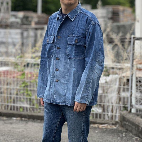 フルカウント　ユーティリティシャツ　4082HW-2 デニムシャツ FULLCOUNT（フルカウント） 4082HW-2 DENIM UTILITY SHIRT 加工 デニム