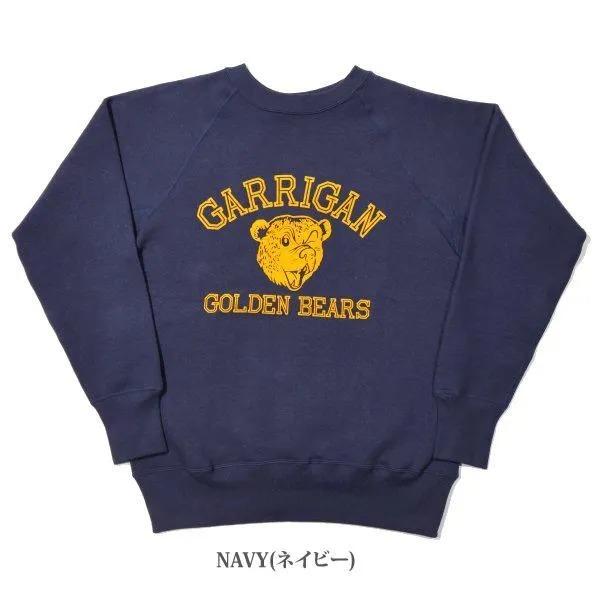 Warehouse スウェット 刺繍/ネイビー/サイズ42 WAREHOUSE（ウエアハウス） 409 GARRIGAN ラグランスウェット スエット