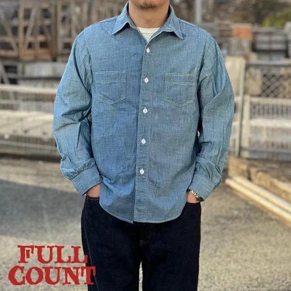 FULLCOUNT（フルカウント） 4091 20s SHORT CHAMBRAY SHIRT 長袖