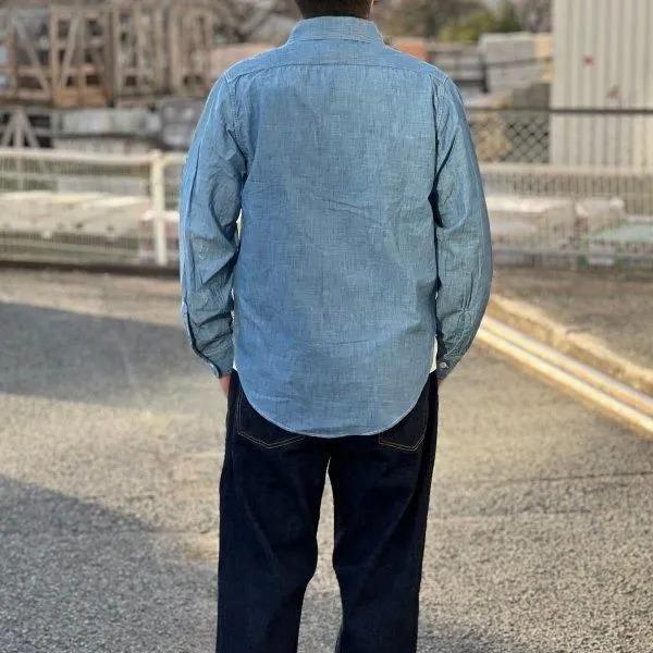 FULLCOUNT（フルカウント） 4091 20s SHORT CHAMBRAY SHIRT 長袖