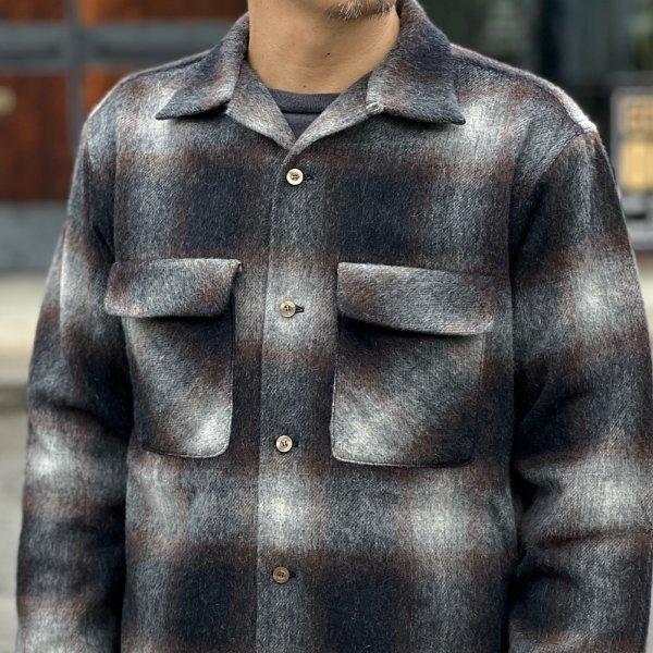 フルカウント 4102 WOOL ALPACA SHAGGY CHECK OPEN COLLAR SHIRT ウールアルパカ オープンカラーシャツ FULLCOUNT 2026年新作 | FULLCOUNT | 11